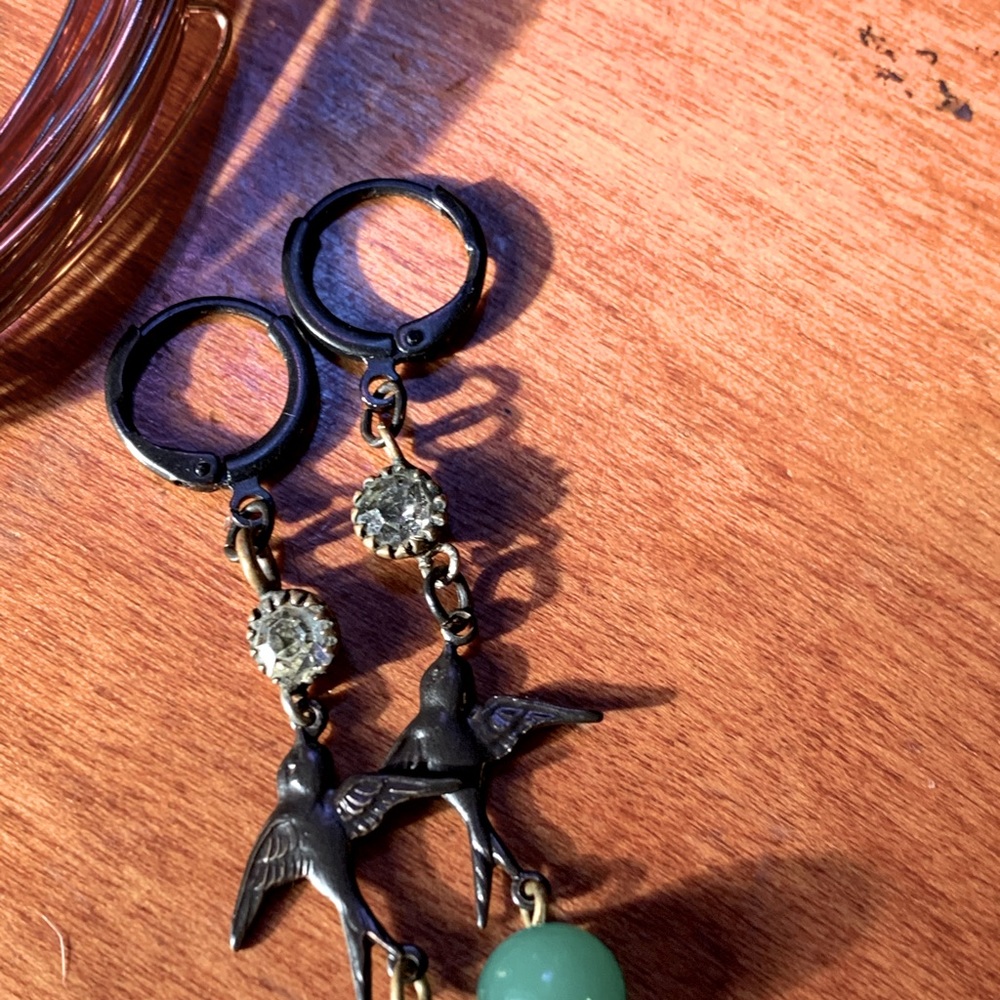 Victorian Bird Earrings